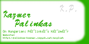 kazmer palinkas business card